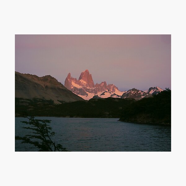 Item preview,  Sunrise alpenglow at Mount Fitz Roy designed and sold by stevepaint.