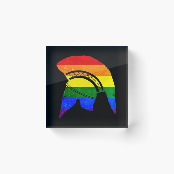 Item preview, Corinthian helmet (Gay pride flag) designed and sold by DotorEaon.