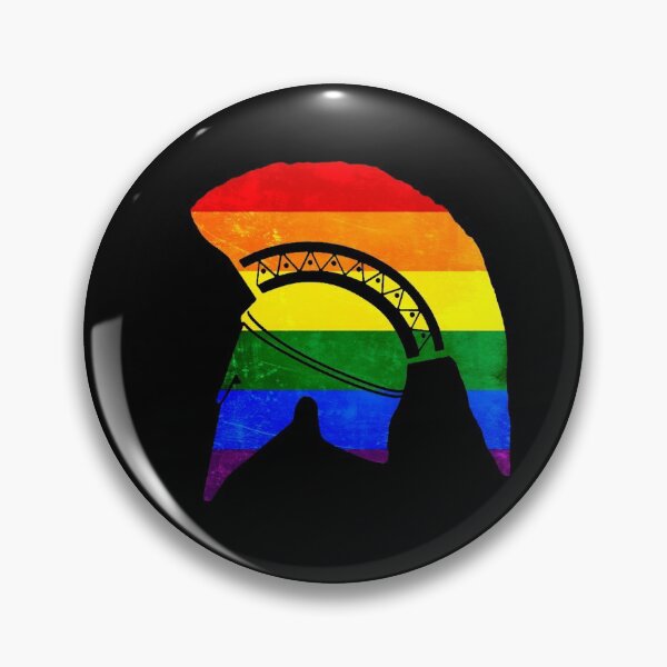 Item preview, Corinthian helmet (Gay pride flag) designed and sold by DotorEaon.