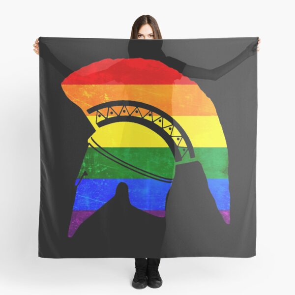 Item preview, Corinthian helmet (Gay pride flag) designed and sold by DotorEaon.