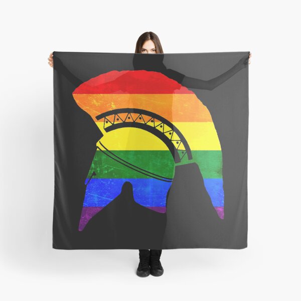 Item preview, Corinthian helmet (Gay pride flag) designed and sold by DotorEaon.