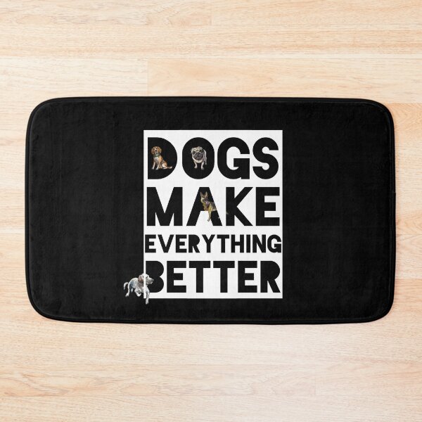 Item preview, Dogs Make Everything Better - alsatian, beagle, labrador, pug designed and sold by sherwinc.