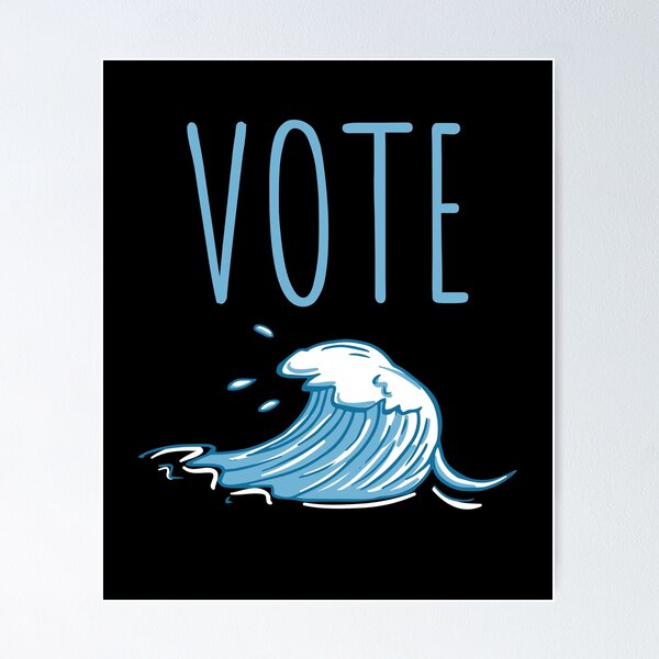 Item preview, Vote Blue, Vote Against Trump 2020, Blue Wave designed and sold by aronia.