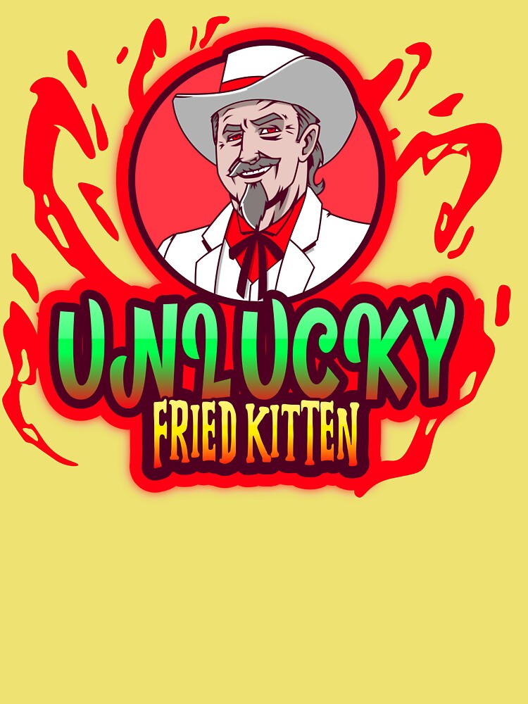 unlucky fried kitten t shirt