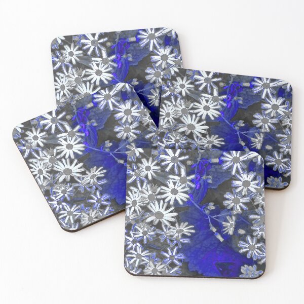 Item preview, White flowers on blue . FlowerShop 528 designed and sold by Flowershop528.