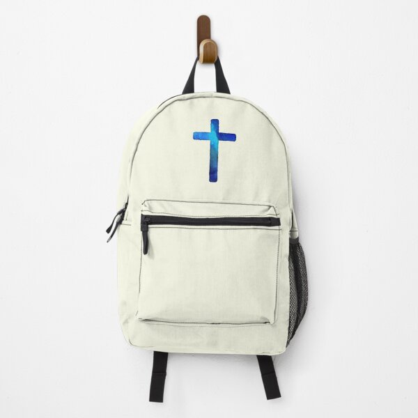 Item preview, Blue Christian God Cross Watercolor designed and sold by sharedipmemes.