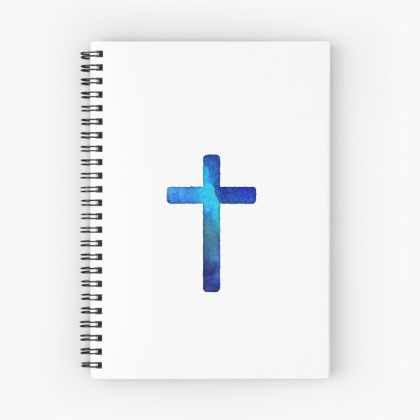 Item preview, Blue Christian God Cross Watercolor designed and sold by sharedipmemes.
