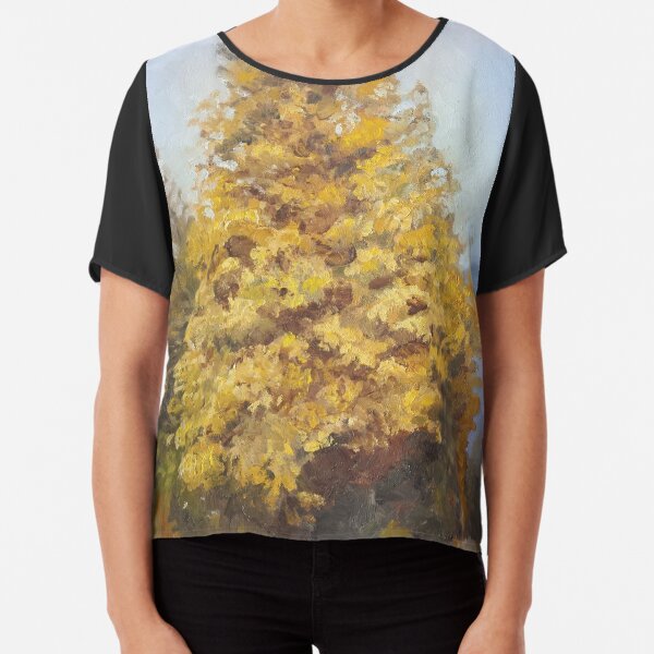 Fall Tree Chiffon Top