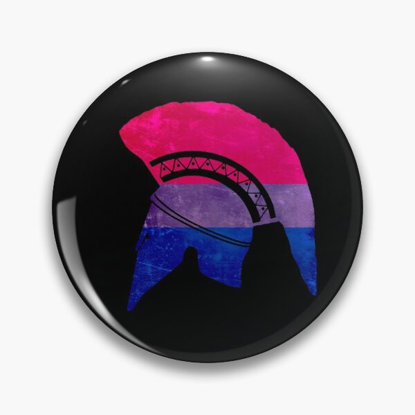 Item preview, Corinthian helmet (Bi pride flag) designed and sold by DotorEaon.