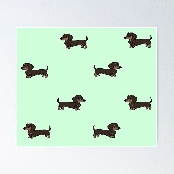 Item preview, Dachshund sausage dog print designed and sold by GeorgiaKnott.