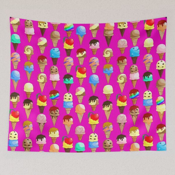 Item preview, Ice cream Machine Pattern neon pink designed and sold by Maysoulrose.