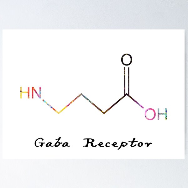 Item preview, Gaba Receptor Watercolour Quote Art Design Inspira designed and sold by vividpixelusa.