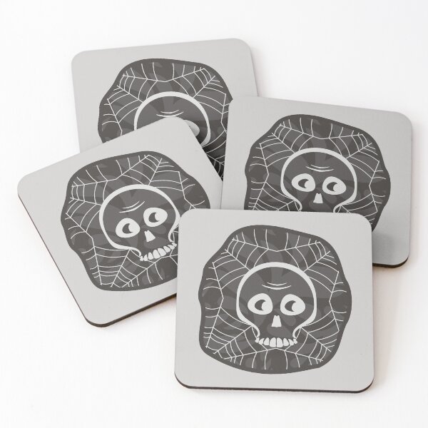 Item preview, Halloween pattern. Skull and spider web. designed and sold by floraaplus.
