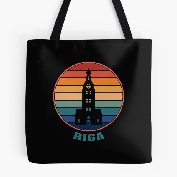 Item preview, Riga Landmark Silhouette Latvia Travel Souvenir designed and sold by TeeHome.