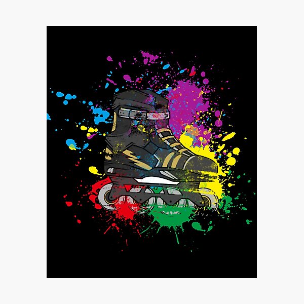 Item preview, Colored roller skate gift for skater designed and sold by alwe-designs.