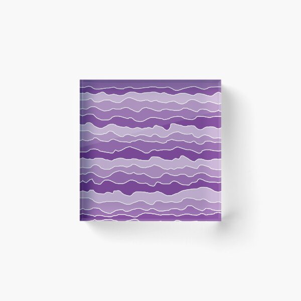 Item preview, Purple with White Squiggly Lines designed and sold by ShelleyYlstArt.