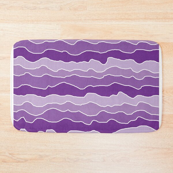 Item preview, Purple with White Squiggly Lines designed and sold by ShelleyYlstArt.