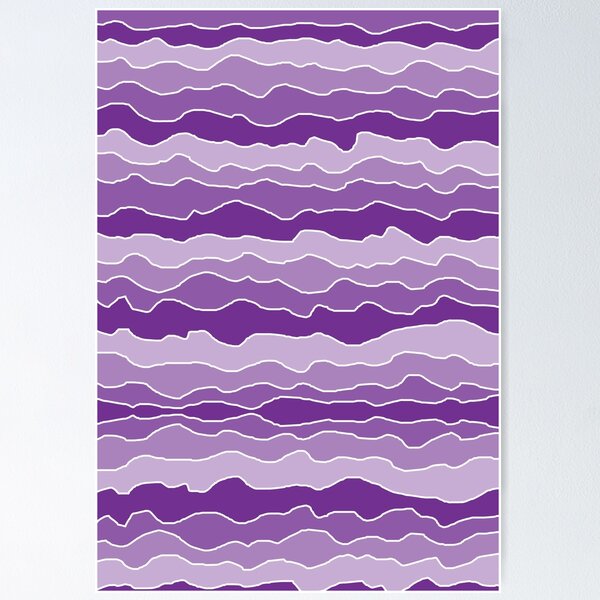Item preview, Purple with White Squiggly Lines designed and sold by ShelleyYlstArt.