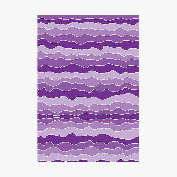 Item preview, Purple with White Squiggly Lines designed and sold by ShelleyYlstArt.