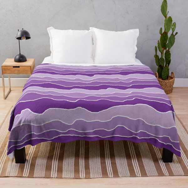 Item preview, Purple with White Squiggly Lines designed and sold by ShelleyYlstArt.