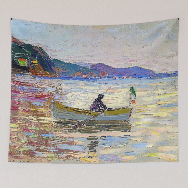 Item preview, Wassily Kandinsky - Rapallo - boat in the sea designed and sold by DejaVuStudio.