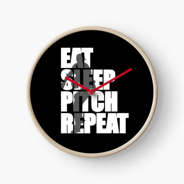 Artikelvorschau, Baseball Eat Sleep Pitch Repeat entworfen und verkauft von bioville.
