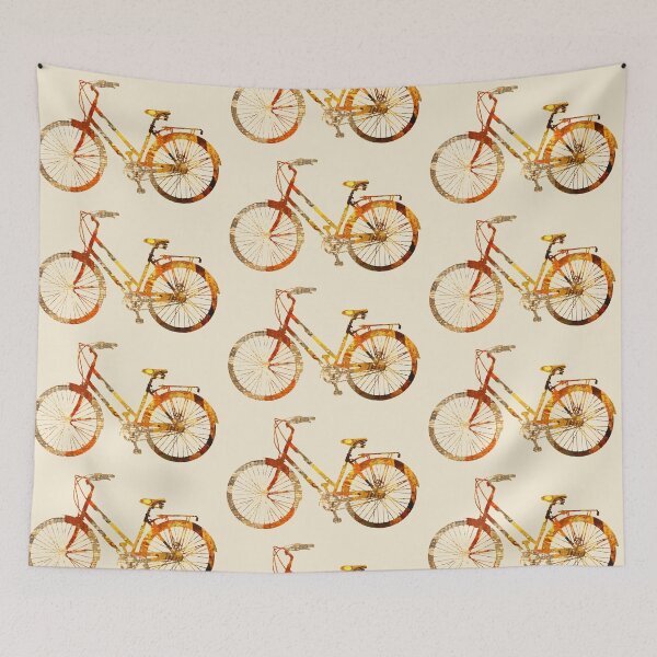 Item preview, Bicycle Silhouette Cyclist Art Graphic Design designed and sold by NancyMerkle.