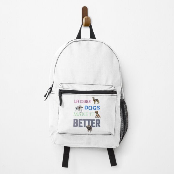 Item preview, Life Is Great Dogs Make It Better - alsatian, beagle, labrador, pug designed and sold by sherwinc.