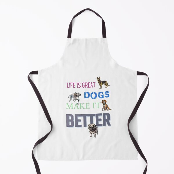 Item preview, Life Is Great Dogs Make It Better - alsatian, beagle, labrador, pug designed and sold by sherwinc.