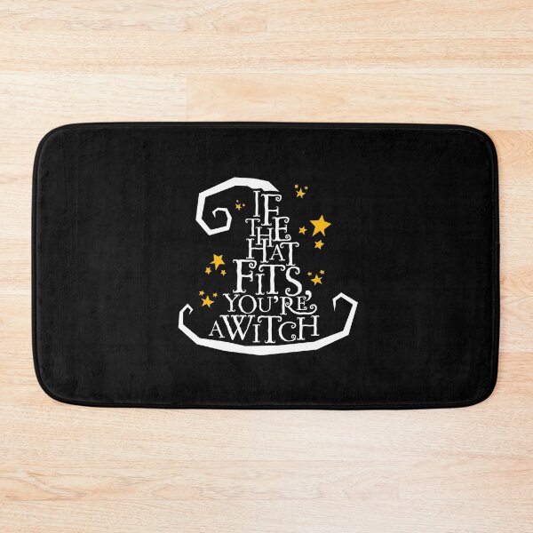 Item preview, Copy of 'If The Hat Fits, You're A Witch' Halloween Design on black designed and sold by Rodney's Marketplace.
