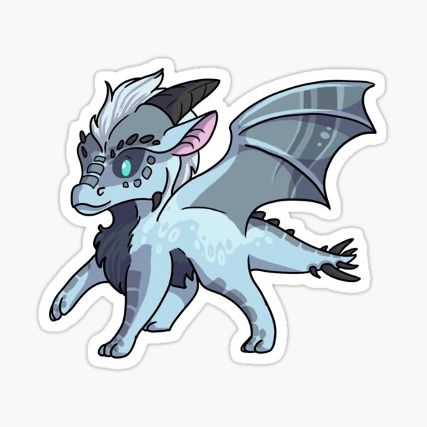 Ice Dragon Stickers Redbubble - azuris gun roblox