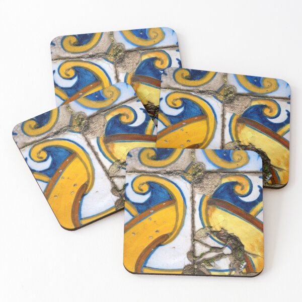 Item preview, Blue and yellow Portuguese azulejo designed and sold by SunnyPortugal.