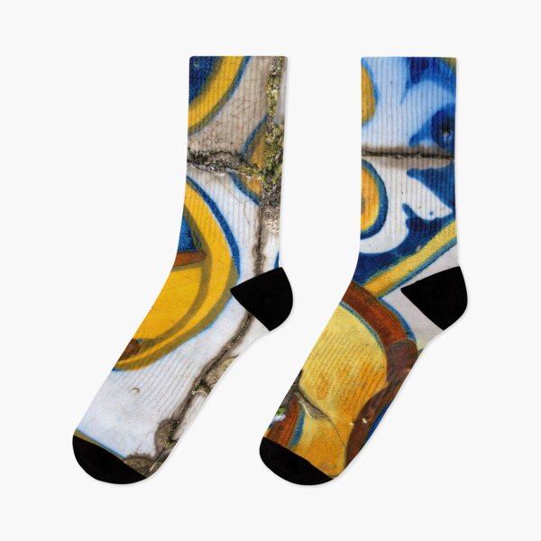 Item preview, Blue and yellow Portuguese azulejo designed and sold by SunnyPortugal.