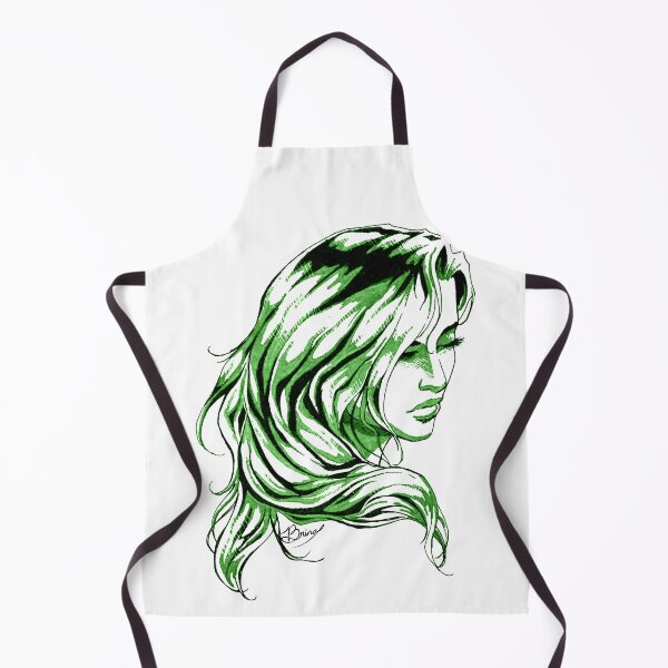 Item preview, Hair Swept over Shoulder in Green designed and sold by Brina Williamson.