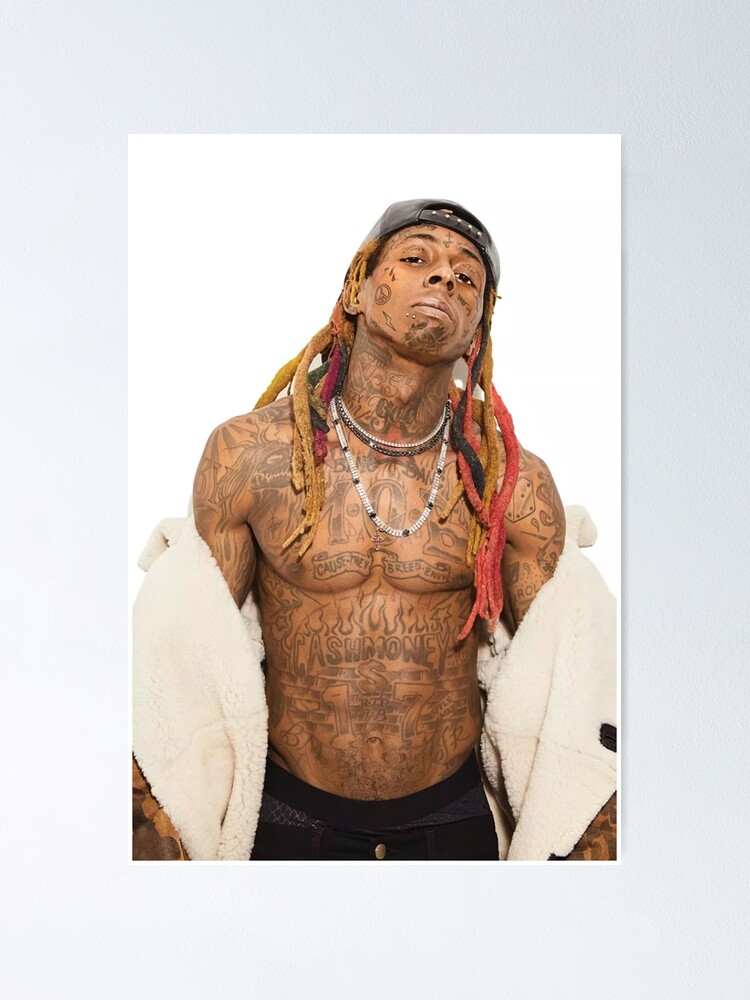 Rapper Lil' Wayne, tattoo detail, waits to perform at Foxtail Pool at...  News Photo - Getty Images