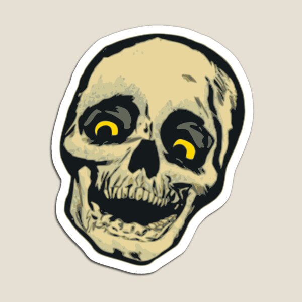 Item preview, Laughing skull with yellow eyes designed and sold by HappyPrints405.