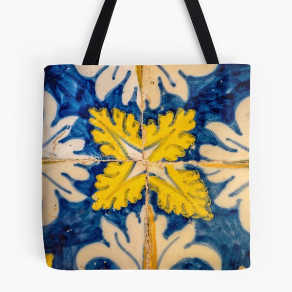 Item preview, Blue and yellow Portuguese azulejo designed and sold by SunnyPortugal.