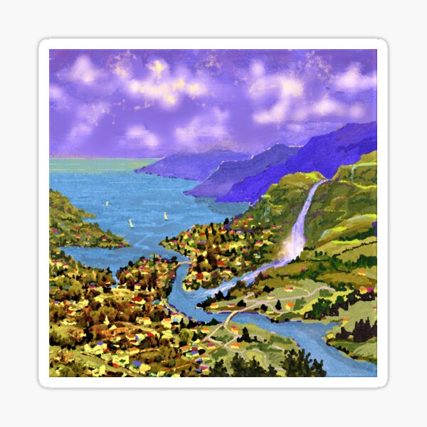 Item preview, Where Land Meets Sea, a painting designed and sold by DanBaran.