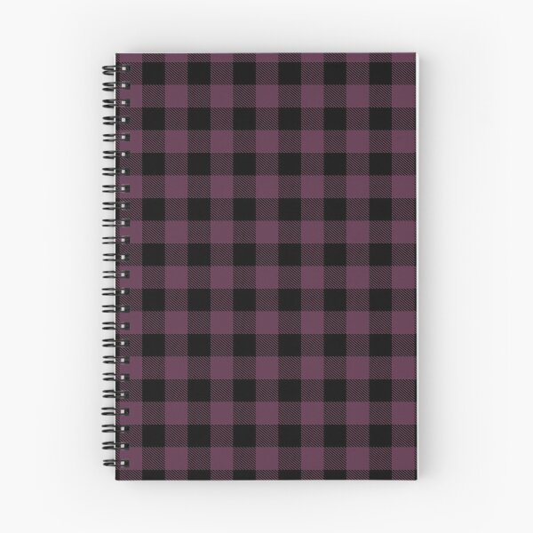Item preview, purple and black plaid patterned designed and sold by ImagineKaye.