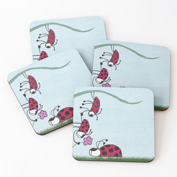 Item preview, Ladybug Professing His Love Illustration designed and sold by OneArtsyMomma.