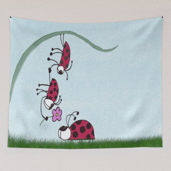Item preview, Ladybug Professing His Love Illustration designed and sold by OneArtsyMomma.