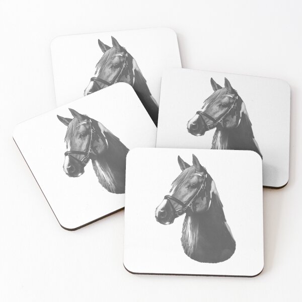Item preview, Horse Portrait in Black and White designed and sold by molamode.
