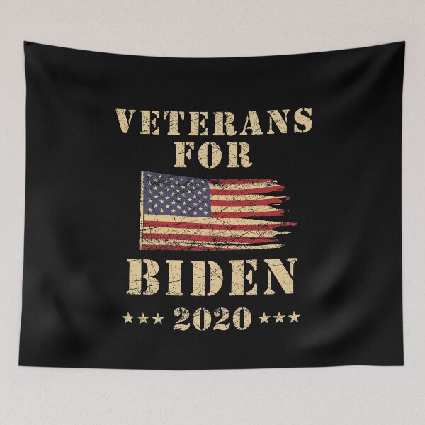 Item preview, Veterans For Joe Biden 2020, Vintage Patriotic Flag, Presidential Campaign designed and sold by aronia.