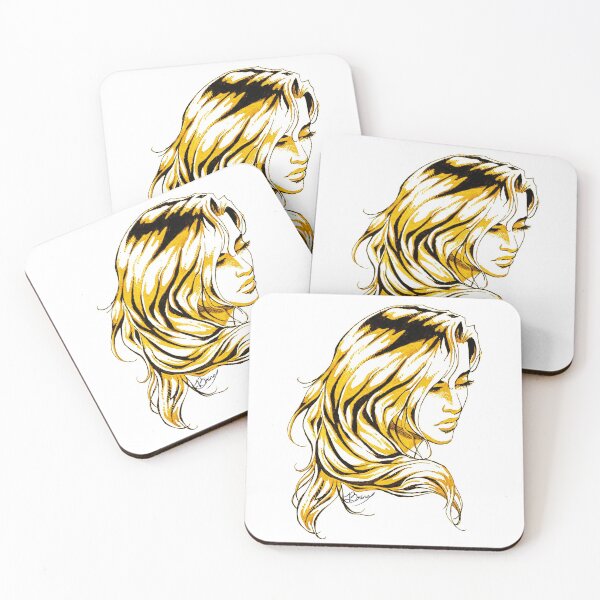 Item preview, Hair Swept over Shoulder in Gold designed and sold by Brina Williamson.
