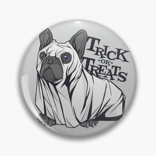 Item preview, French Bulldog Trick or Treats | Funny Halloween | Cute Frenchie designed and sold by SLAG-Creative.