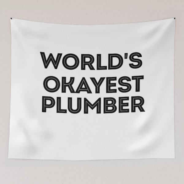 Item preview, Worlds Okayest Plumber designed and sold by TeesYouWant.