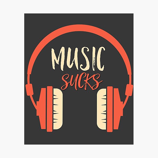 Item preview, Music sucks Graphic design for women designed and sold by Artysneak.