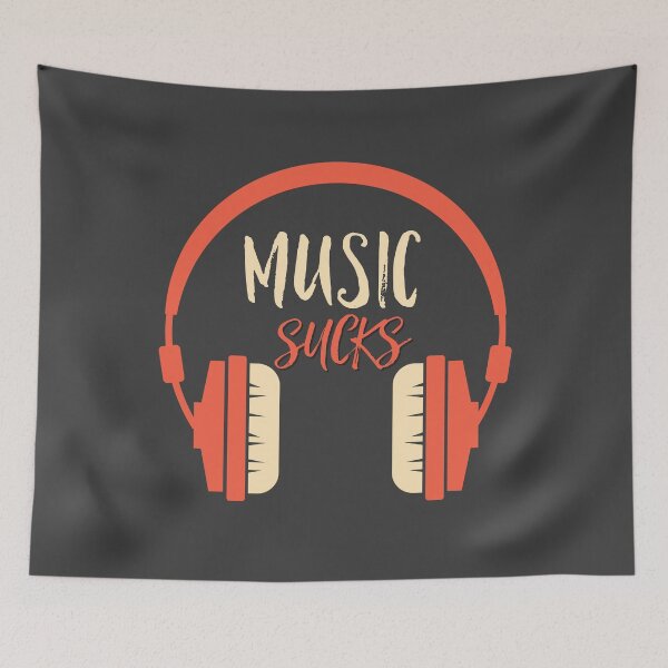 Item preview, Music sucks Graphic design for women designed and sold by Artysneak.