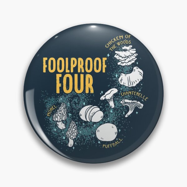 Item preview, Foolproof Four - Mushrooms - Chanterelle, Morel, Puffball, Chicken of the Woods designed and sold by Jessuh.