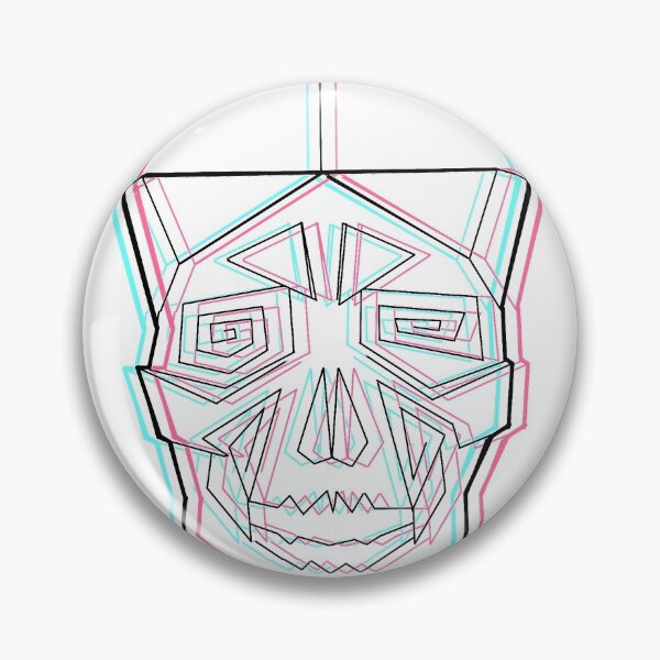 Artikelvorschau, Lined Skull - Colour entworfen und verkauft von question.